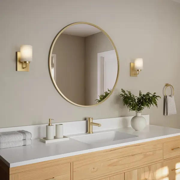 Merry One-Light Etched Glass Bath Vanity Light - Image 8