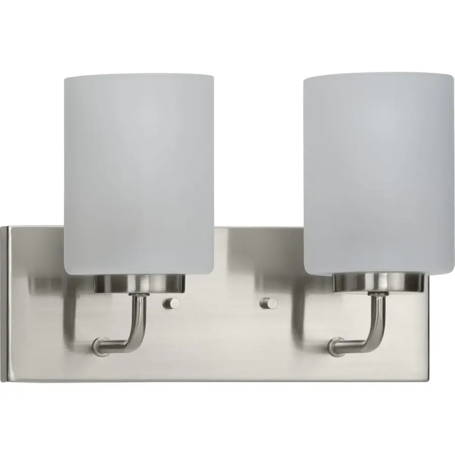 Merry Two-Light Etched Glass Bath Vanity Light - Image 2
