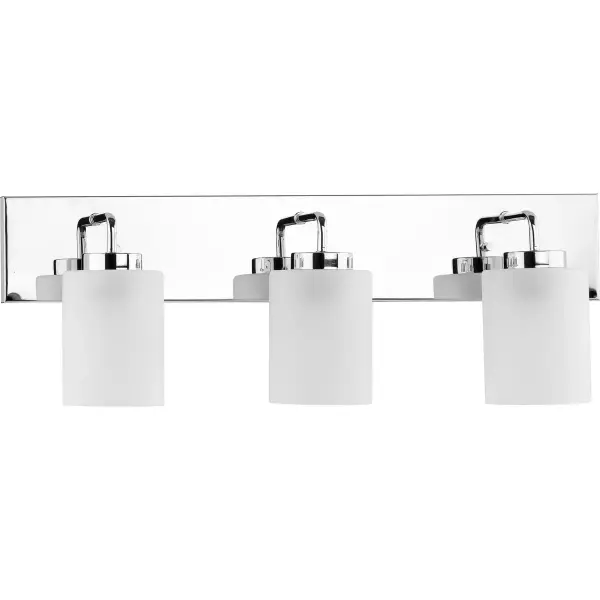 Merry Collection Three-Light Etched Glass Bath Vanity Wall Light - Image 2