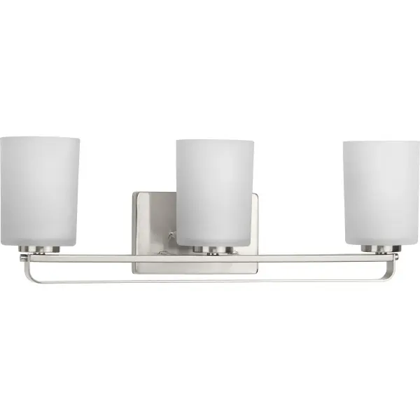 League Collection Three-Light Etched Glass Bath Vanity Light - Image 2
