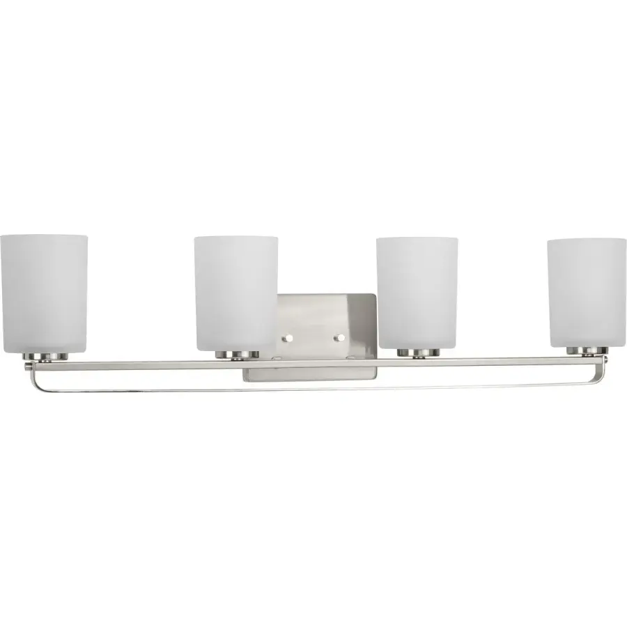 League Collection Four-Light Etched Glass Bath Vanity Light - Image 2
