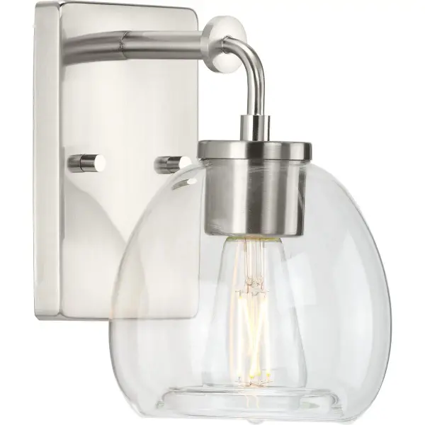 Caisson One-Light Clear Glass Bath Vanity Light - Image 2