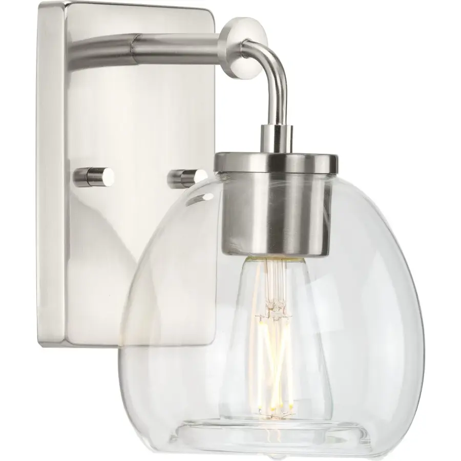 Caisson One-Light Clear Glass Bath Vanity Light - Image 2