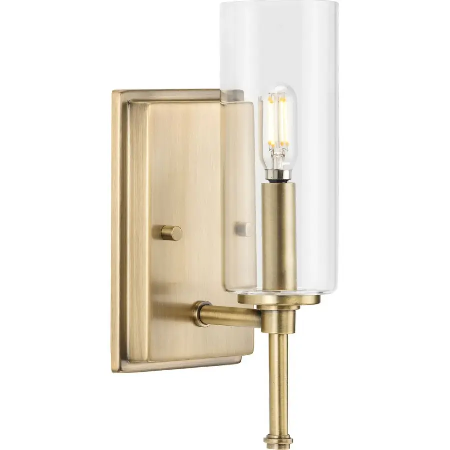 Elara One-Light Clear Glass Bath Vanity Light - Image 3
