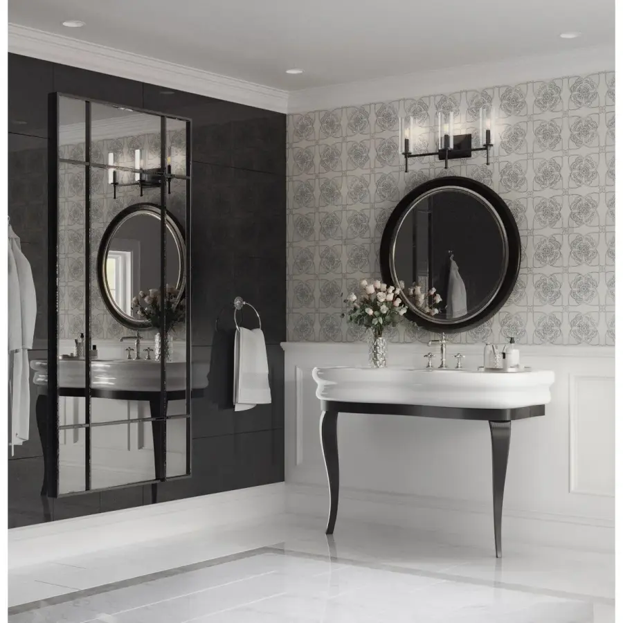 Elara Three-Light Clear Glass Bath Vanity Light - Image 5