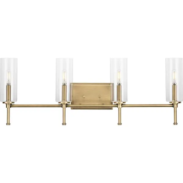 Elara Four-Light Clear Glass Bath Vanity Light - Image 1