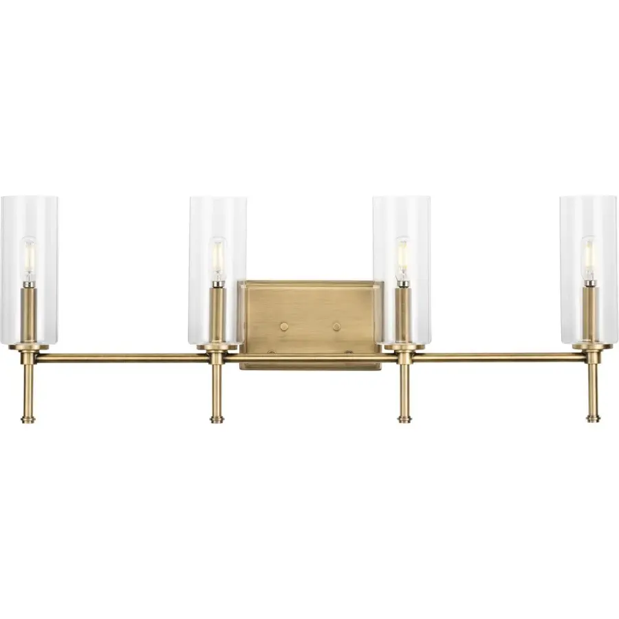 Elara Four-Light Clear Glass Bath Vanity Light - Image 1