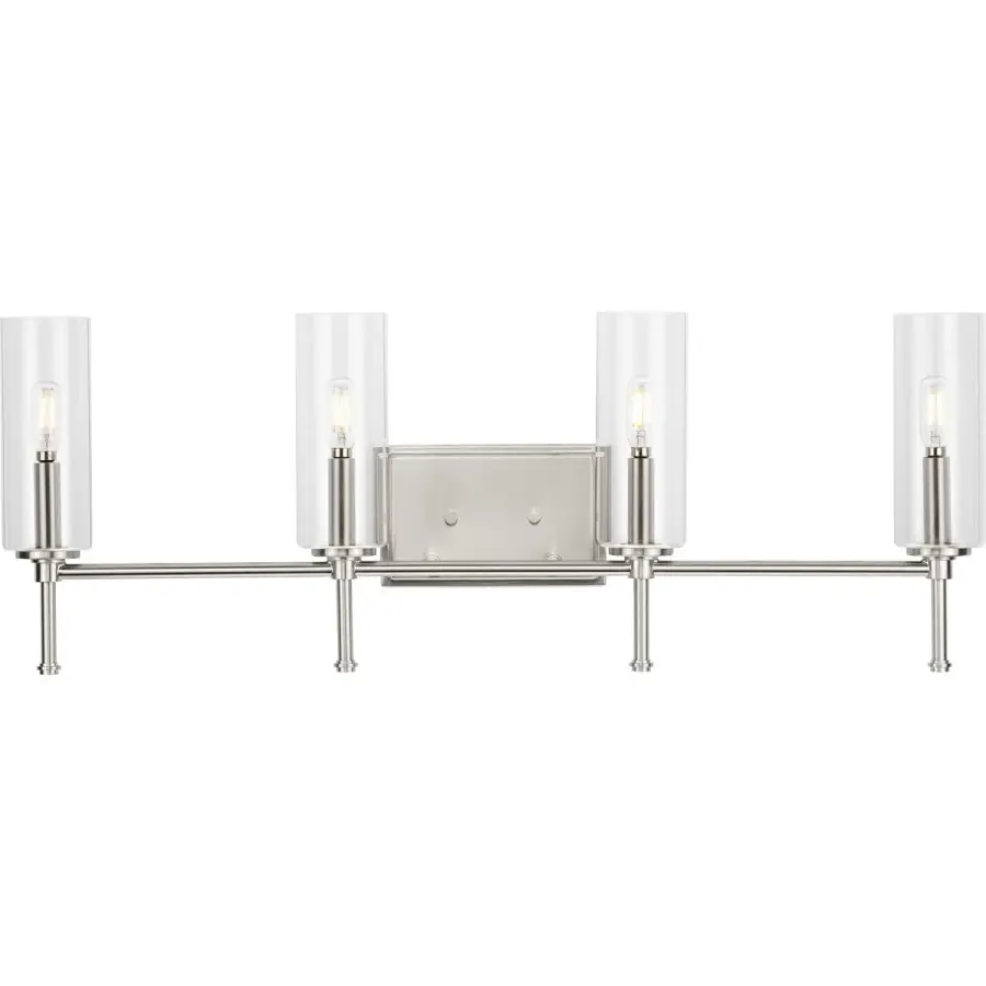 Elara Four-Light Clear Glass Bath Vanity Light - Image 2
