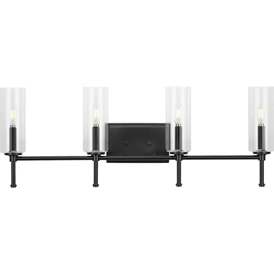 Elara Four-Light Clear Glass Bath Vanity Light - Image 3