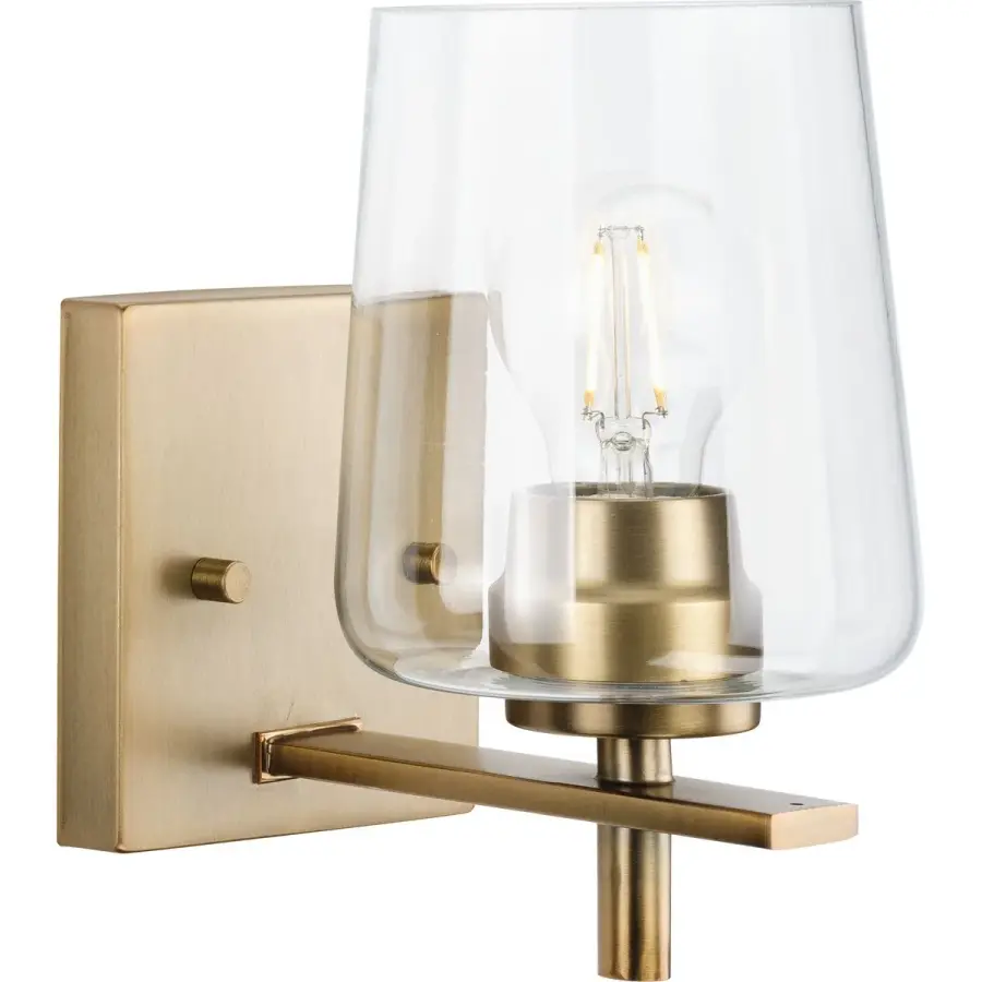 Calais One-Light Clear Glass Bath Vanity Light - Image 1