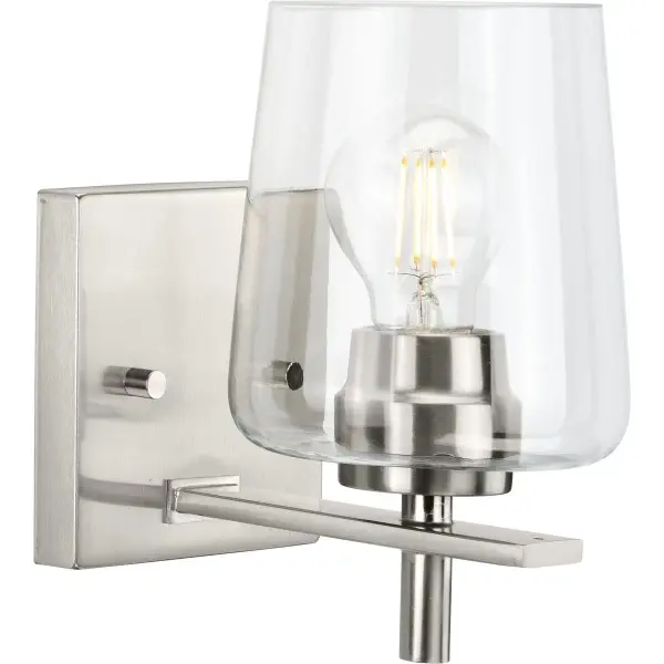 Calais One-Light Clear Glass Bath Vanity Light - Image 2