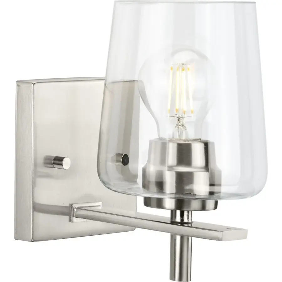 Calais One-Light Clear Glass Bath Vanity Light - Image 2