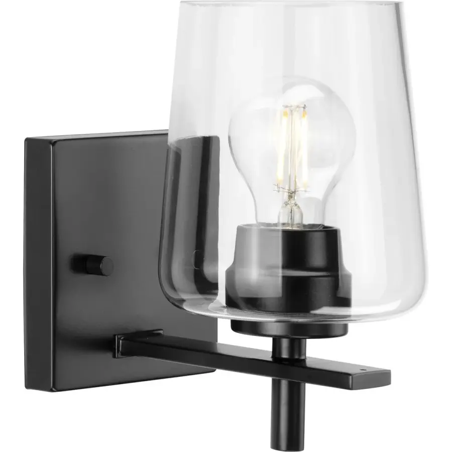 Calais One-Light Clear Glass Bath Vanity Light - Image 3