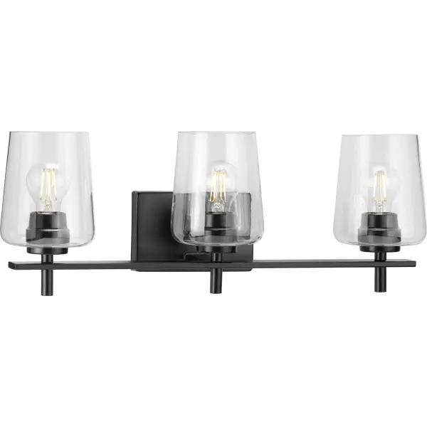 Calais Three-Light Clear Glass Bath Vanity Light - Image 3