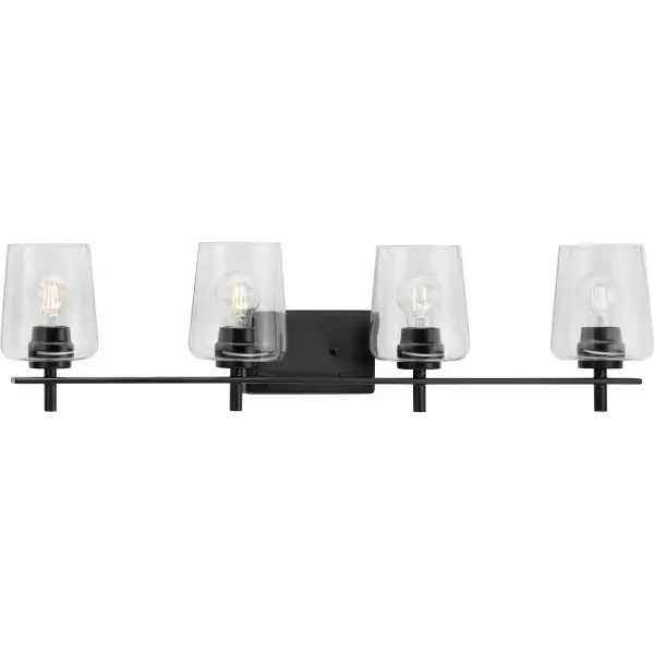 Calais Four-Light Clear Glass Bath Vanity Light - Image 2
