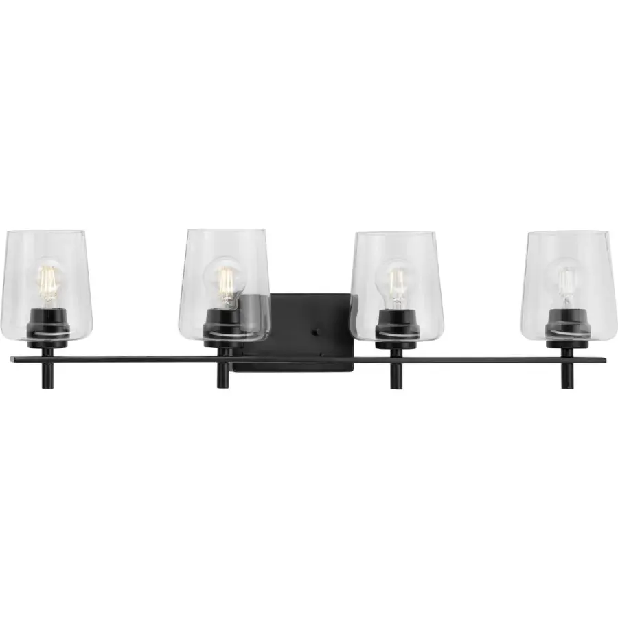 Calais Four-Light Clear Glass Bath Vanity Light - Image 2