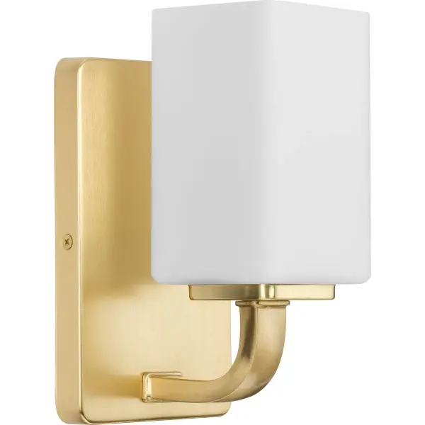 Cowan One-Light Etched Opal Glass Bath Vanity Light - Image 1