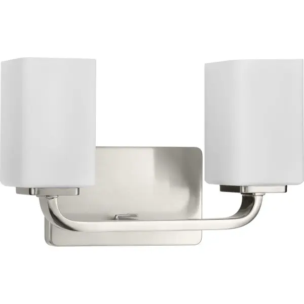 Cowan Two-Light Etched Opal Glass Bath Vanity Light - Image 2