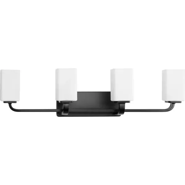 Cowan Four-Light Etched Opal Glass Bath Vanity Light - Image 1