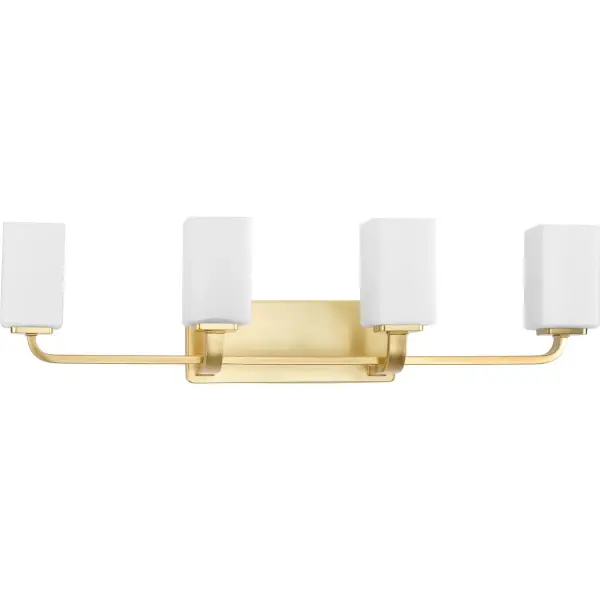Cowan Four-Light Etched Opal Glass Bath Vanity Light - Image 2
