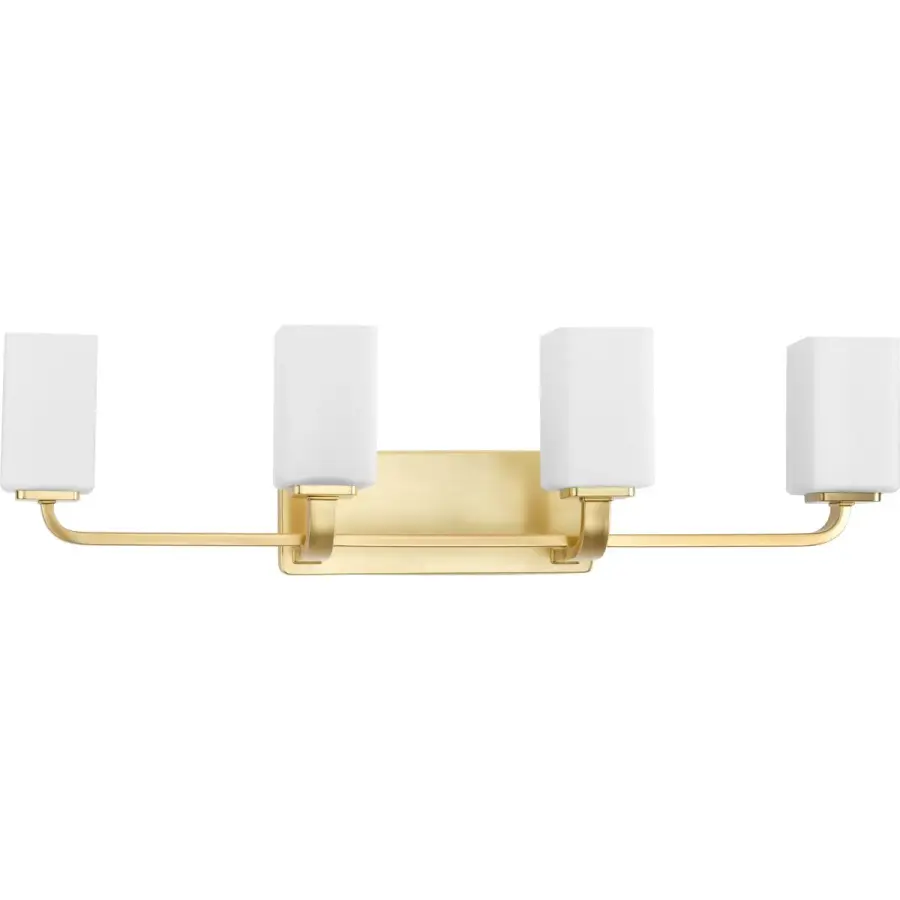 Cowan Four-Light Etched Opal Glass Bath Vanity Light - Image 2