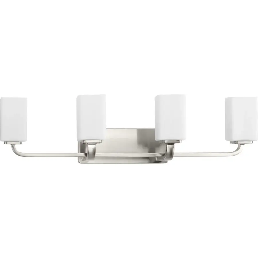 Cowan Four-Light Etched Opal Glass Bath Vanity Light - Image 3