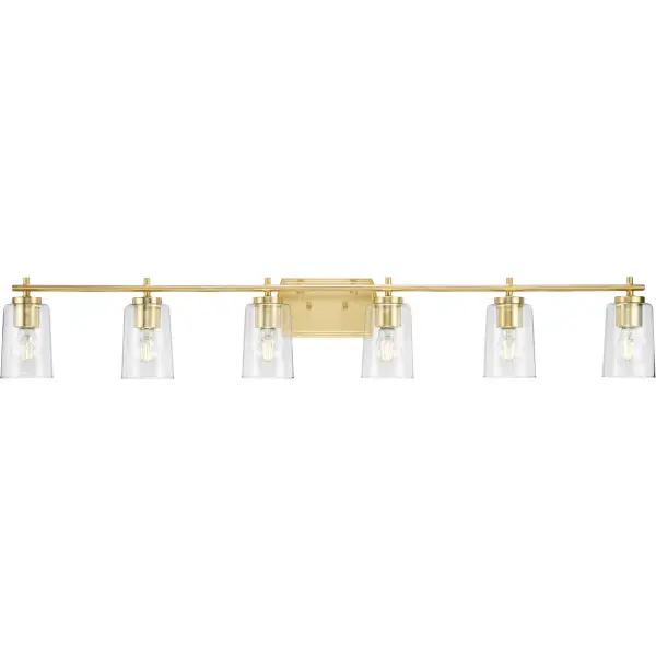Adley Six-Light Clear Glass Bath Vanity Light - Image 1