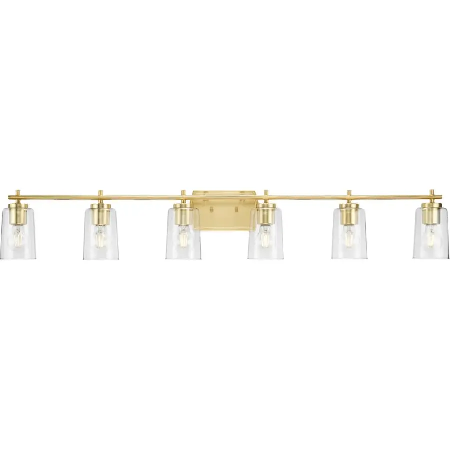 Adley Six-Light Clear Glass Bath Vanity Light - Image 1
