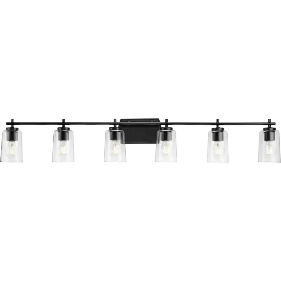 Adley Six-Light Clear Glass Bath Vanity Light - Image 2