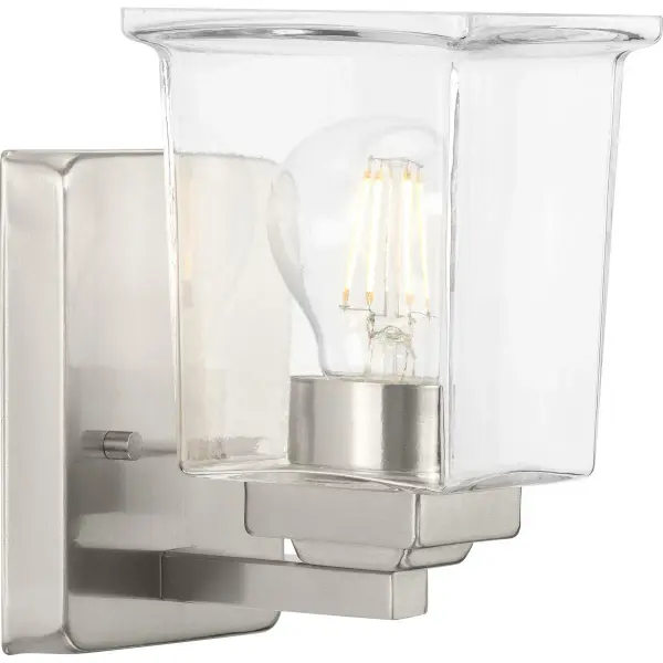 Gilmour One-Light Clear Glass Bath Vanity Light - Image 1