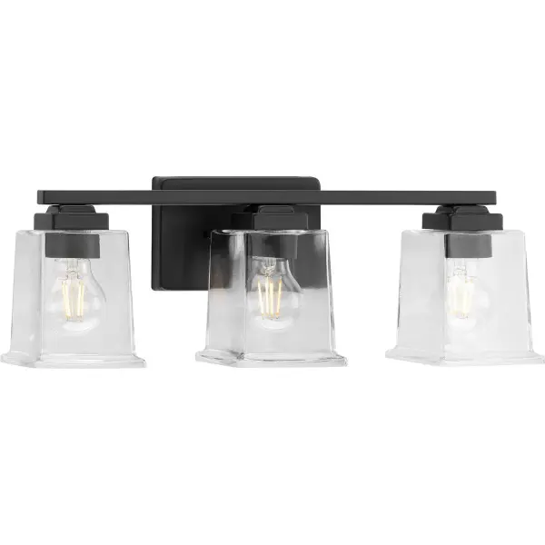 Gilmour Three-Light Clear Glass Bath Vanity Light - Image 1