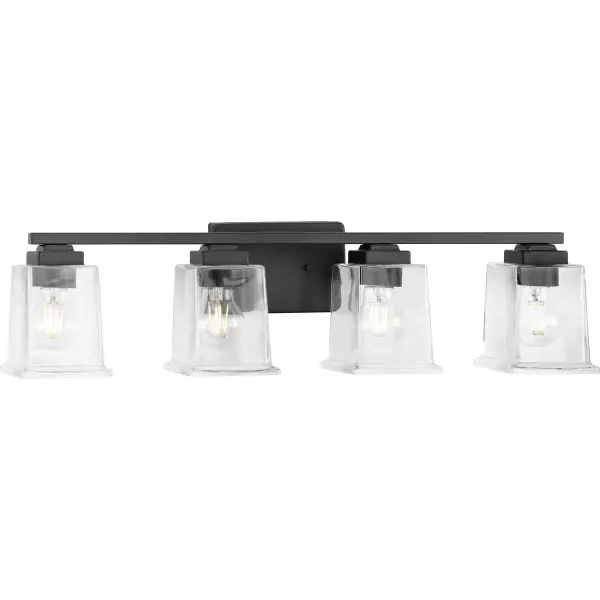 Gilmour Four-Light Clear Glass Bath Vanity Light - Image 2