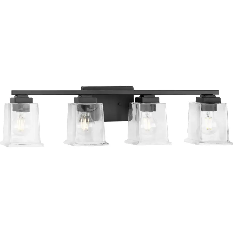 Gilmour Four-Light Clear Glass Bath Vanity Light - Image 2