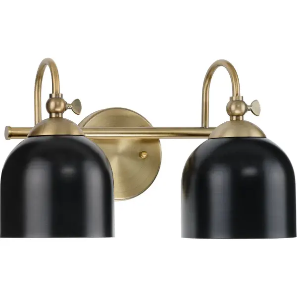 Industrial-Chic Two-Light Vanity with Polished Chrome Finish - Image 1