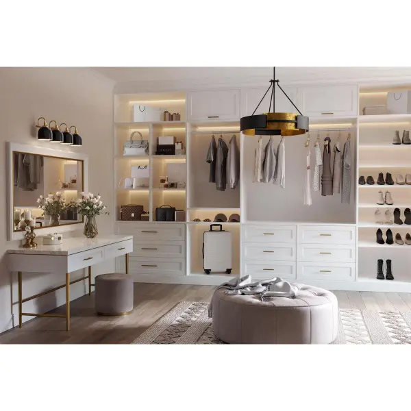 Industrial-Chic Four-Light Vanity with Polished Chrome Finish - Image 3