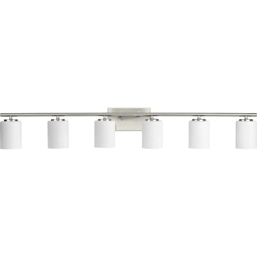 Replay Collection Six-Light Etched White Glass Bath Vanity Light - Image 2