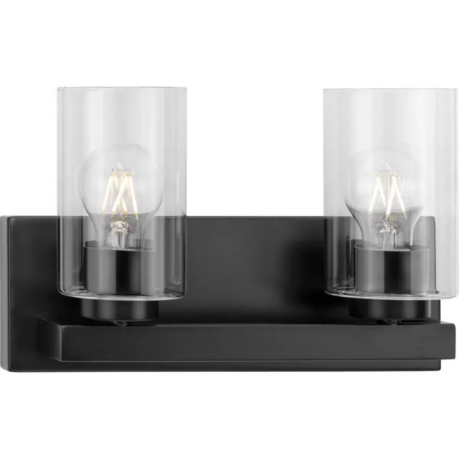 Goodwin Two-Light Vanity Light with Clear Glass - Image 3