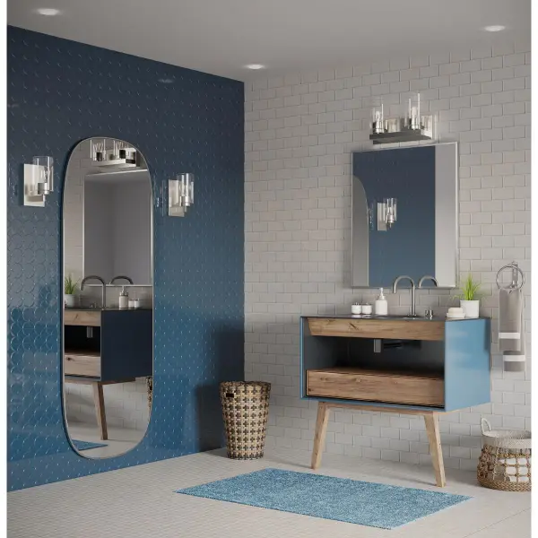 Goodwin Two-Light Vanity Light with Clear Glass - Image 4