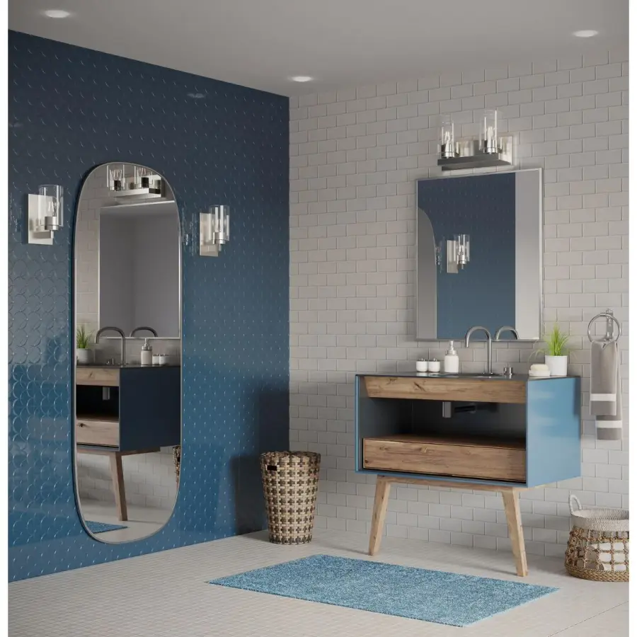 Goodwin Two-Light Vanity Light with Clear Glass - Image 4