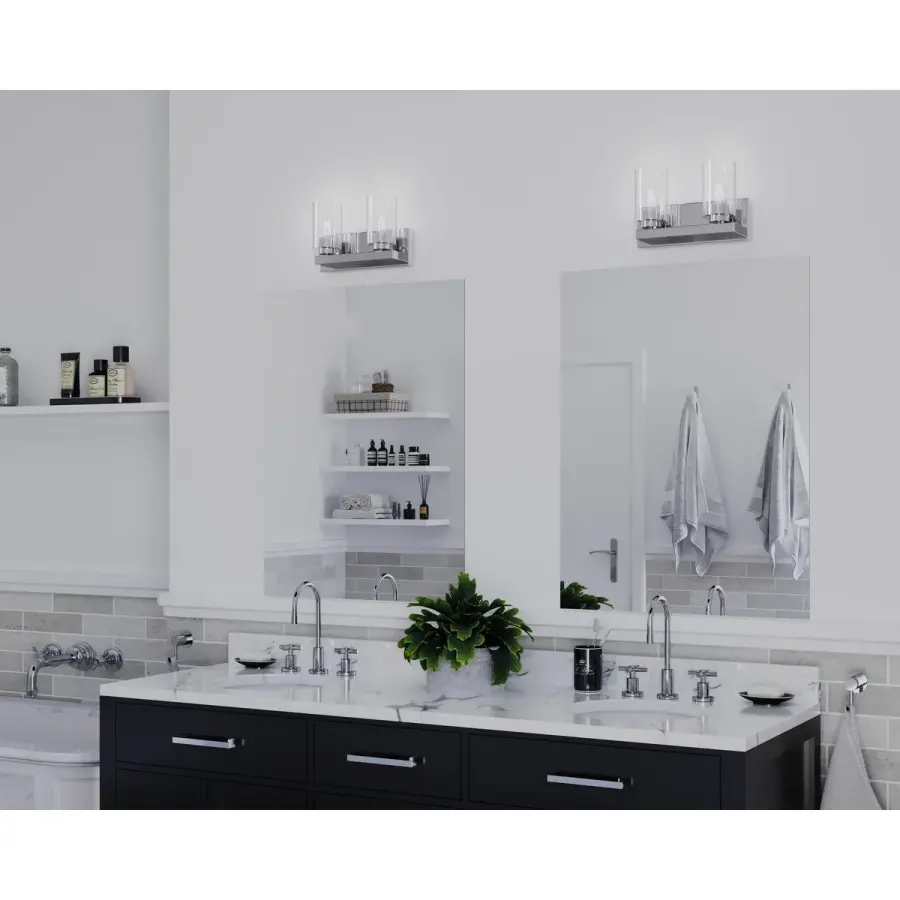 Goodwin Two-Light Vanity Light with Clear Glass - Image 5
