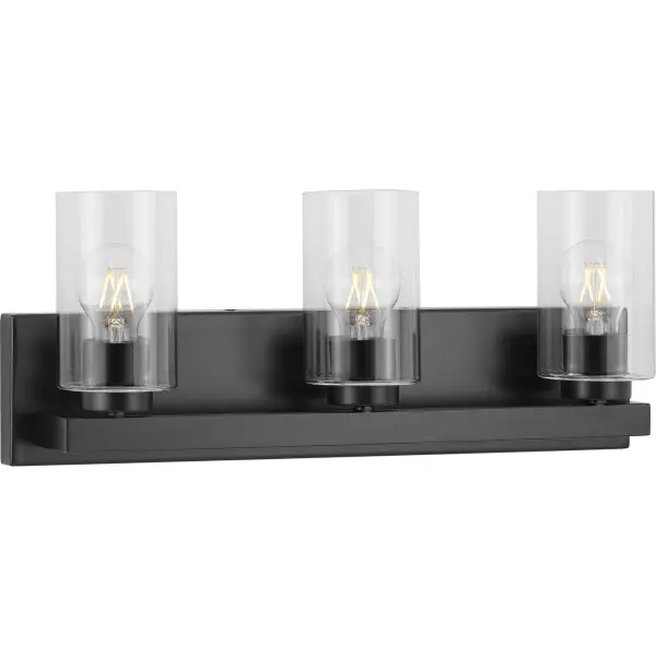 Goodwin Three-Light Vanity Light with Clear Glass - Image 4