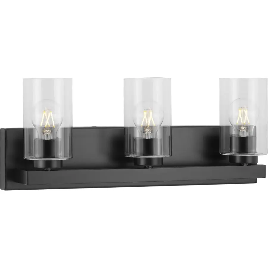 Goodwin Three-Light Vanity Light with Clear Glass - Image 4