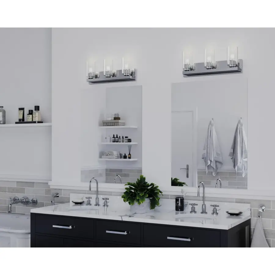 Goodwin Three-Light Vanity Light with Clear Glass - Image 6