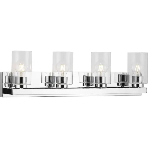 Goodwin Four-Light Vanity Light with Clear Glass - Image 3