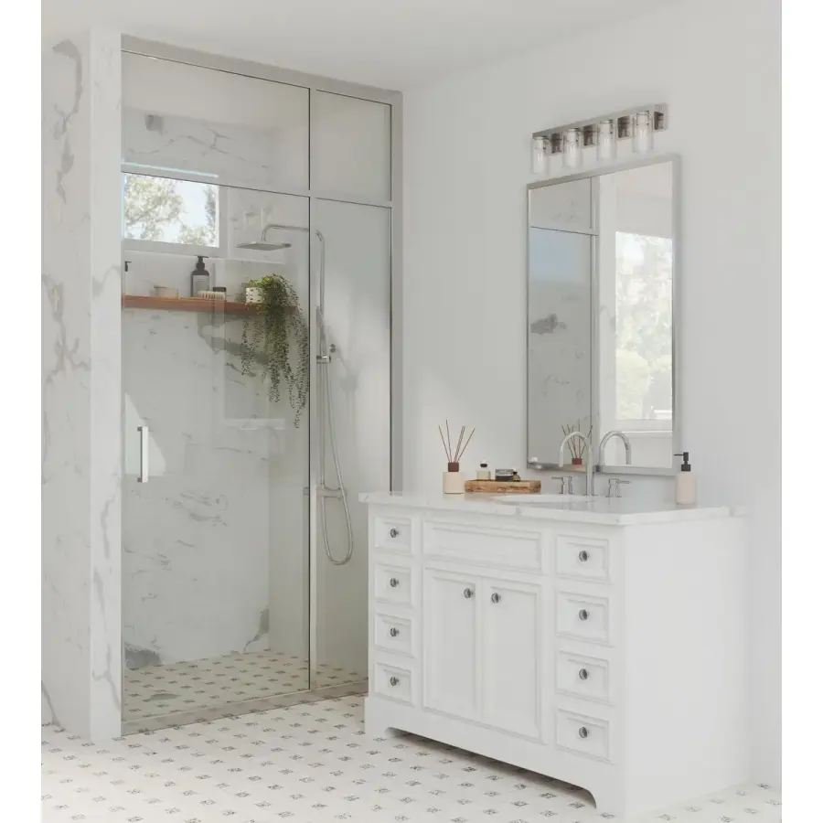 Goodwin Four-Light Vanity Light with Clear Glass - Image 5