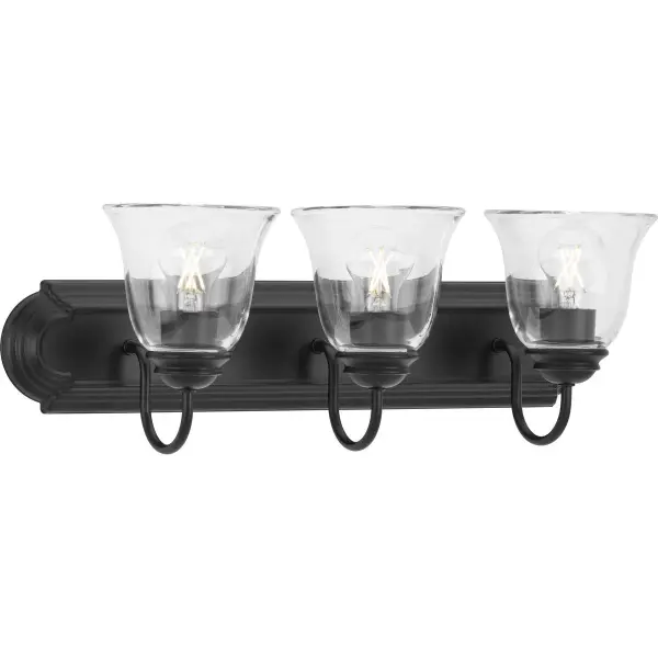 Three-Light Bath Vanity Light with Clear Glass - Image 2