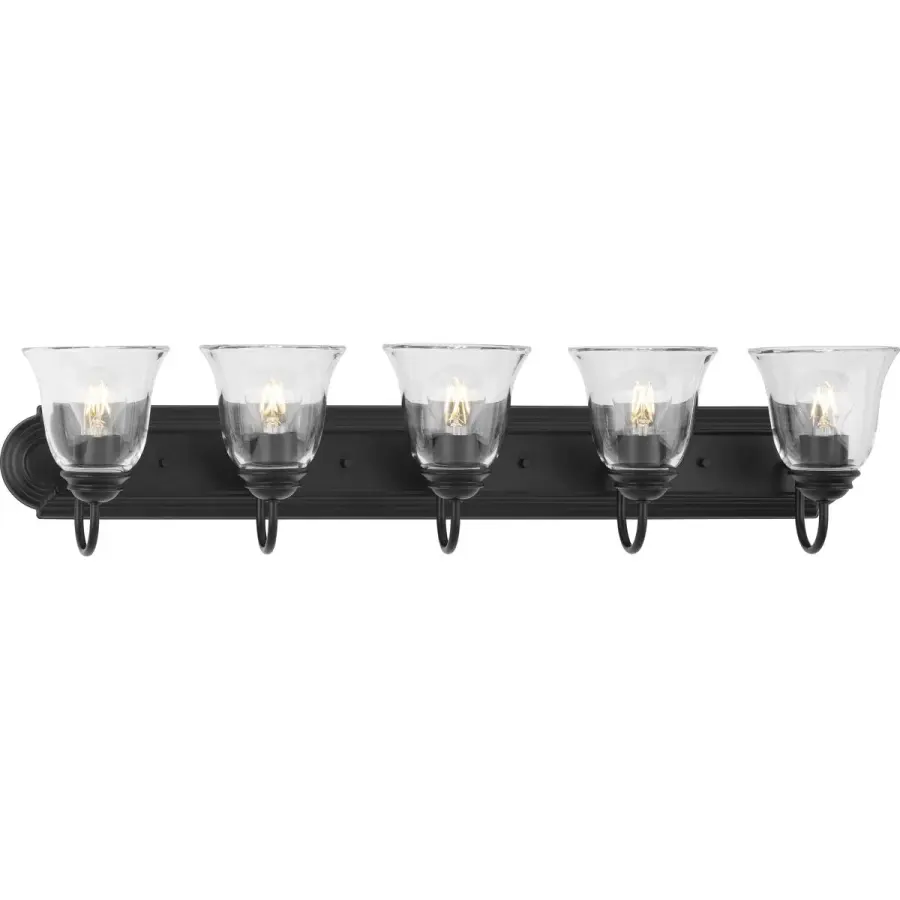 Five-Light Bath Vanity Light with Clear Glass - Image 1
