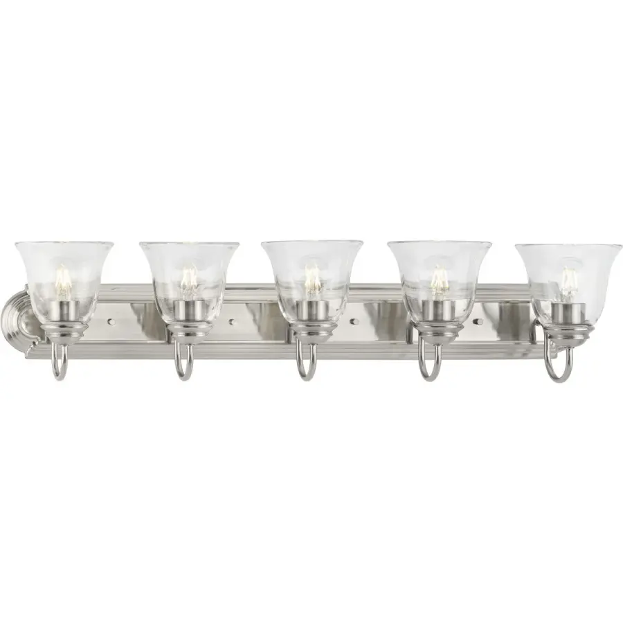 Five-Light Bath Vanity Light with Clear Glass - Image 2