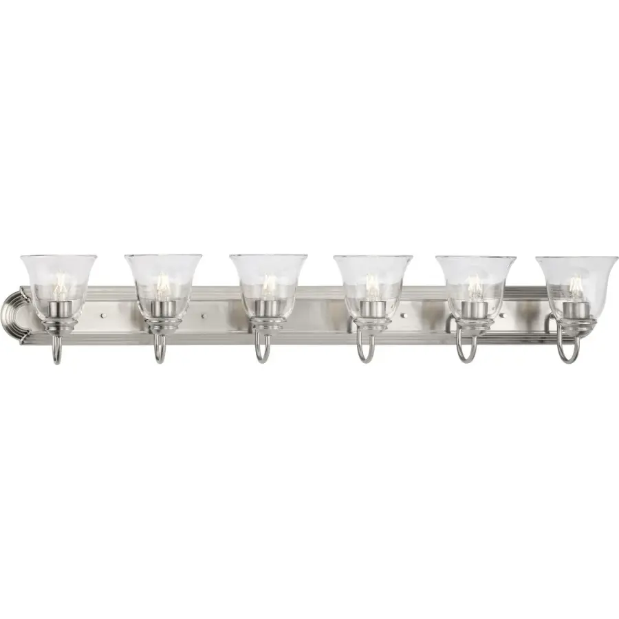 Six-Light Bath Vanity Light with Clear Glass - Image 2