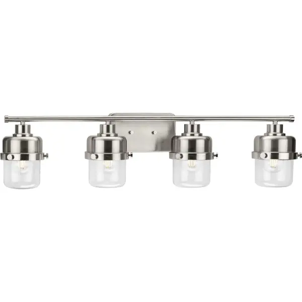 Beckner Four-Light Clear Glass Bath Light - Image 4